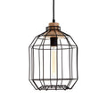 Black Metal Wire Pendant Light