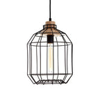 Black Metal Wire Pendant Light
