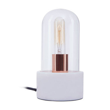 Bell Lamp with White Marble Base