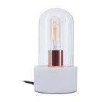 Bell Lamp with White Marble Base