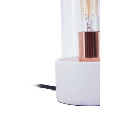 Bell Lamp with White Marble Base
