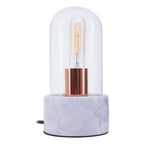 Bell Lamp with Grey Marble Base