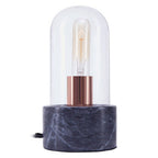 Bell Lamp with Black Marble Base