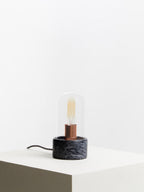 Bell Lamp with Black Marble Base