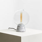Globe Lamp with Grey Marble Base