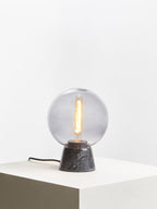 Globe Lamp with Black Marble Base