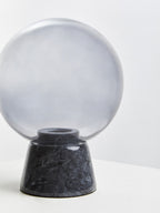 Globe Lamp with Black Marble Base