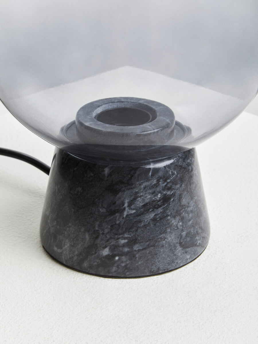 Globe Lamp with Black Marble Base