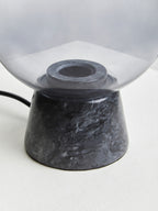 Globe Lamp with Black Marble Base