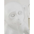White Finish Monkey Lamp
