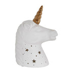 Kids Unicorn with Gold Horn Ceramic Night Light