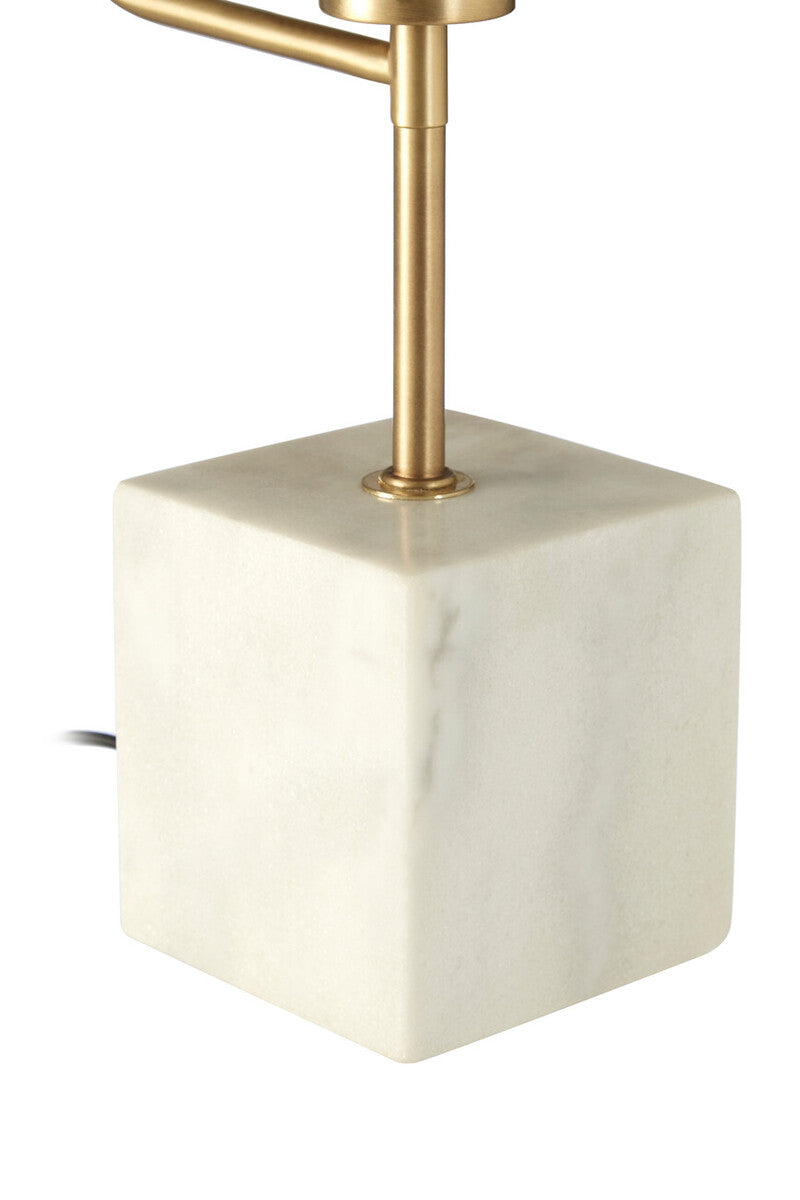 Table Lamp with White Marble Base