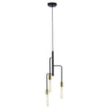 3 Bulb Gold and Black Pendant Light