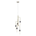 5 Bulb Antique Brass Pendant Light