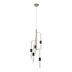 5 Bulb Antique Brass Pendant Light