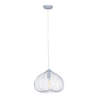 1 Bulb Silver Finish Pendant Light