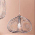 1 Bulb Silver Finish Pendant Light