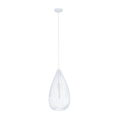 Teardrop White Pendant Light