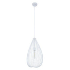 Teardrop White Pendant Light