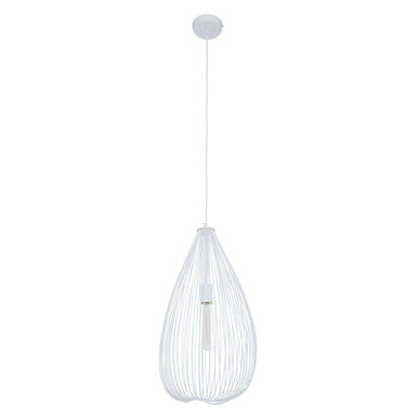 Teardrop White Pendant Light