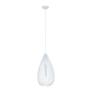 Teardrop White Pendant Light
