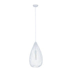 Teardrop White Pendant Light