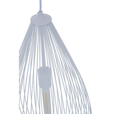 Teardrop White Pendant Light