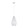 Teardrop Silver Pendant Light