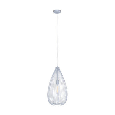 Teardrop Silver Pendant Light