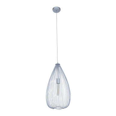 Teardrop Silver Pendant Light