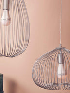 Teardrop Silver Pendant Light