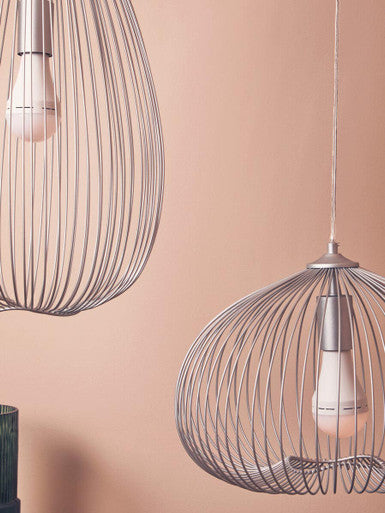 Teardrop Silver Pendant Light