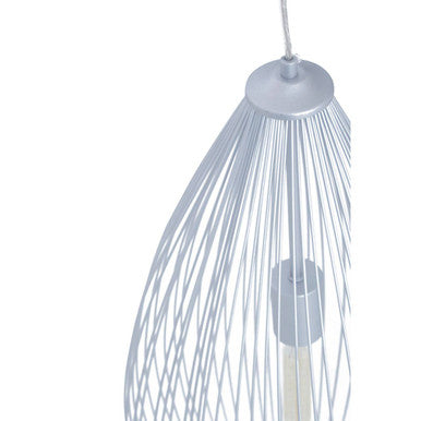 Teardrop Silver Pendant Light