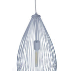 Teardrop Silver Pendant Light