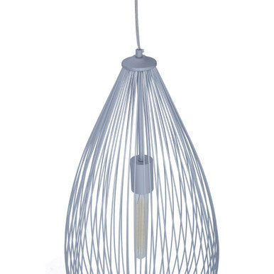 Teardrop Silver Pendant Light