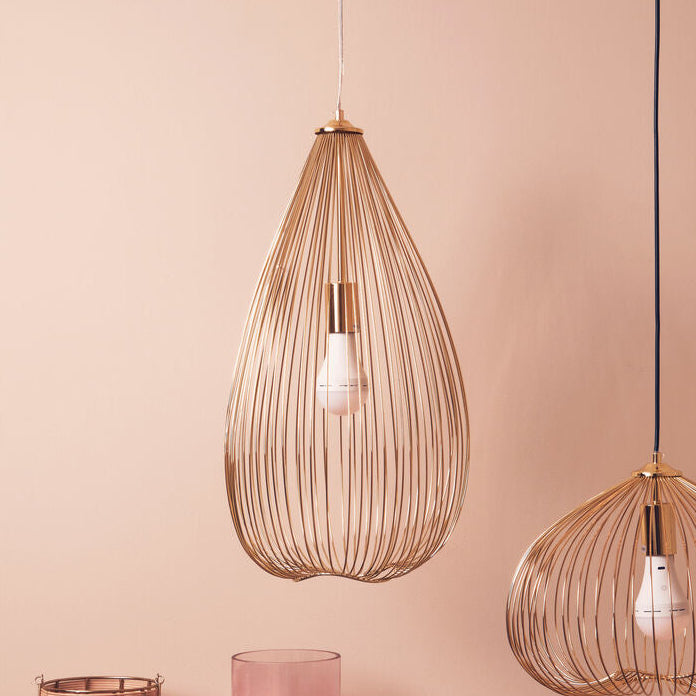 Gold Iron Pendant Light