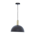 Black and White Dome Pendant Light