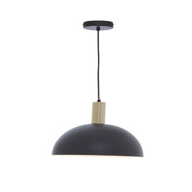 Black and White Dome Pendant Light