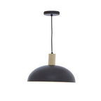 Black and White Dome Pendant Light