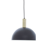 Black and White Dome Pendant Light
