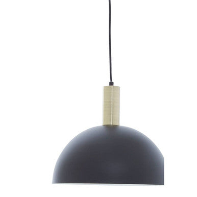 Black and White Dome Pendant Light