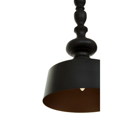 Black Matte Iron Pendant Light