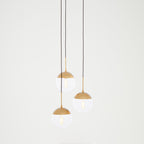 Gold Finish 3 Bulb Pendant Light