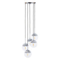 Chrome Finish Five Pendant Lights
