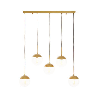 Gold Finish Glass Shades Pendant Light
