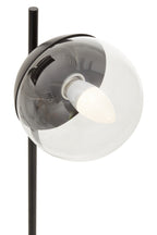 Black Finish Metal Table Lamp with Marble Base