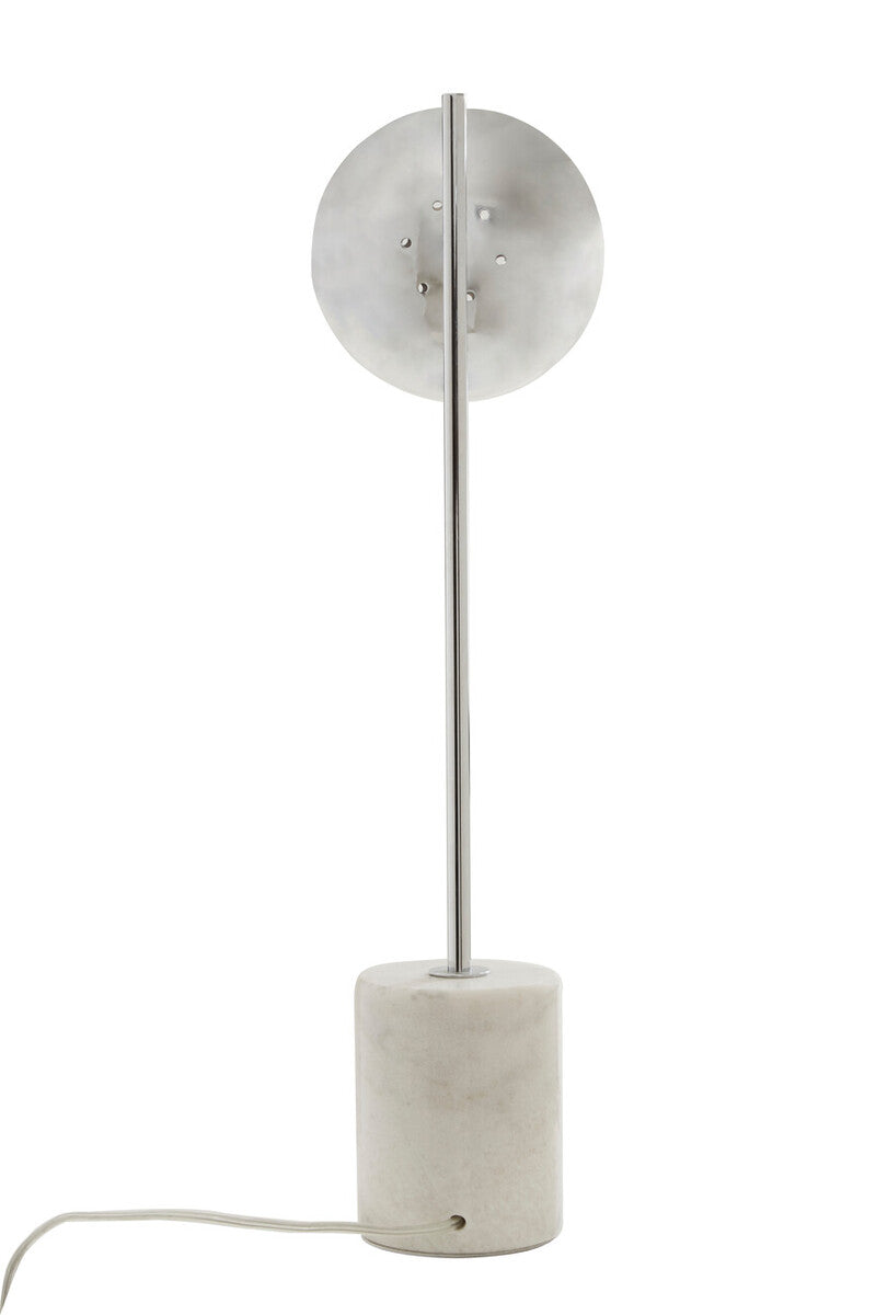 Chrome Finish Table Lamp with Chrome Stem