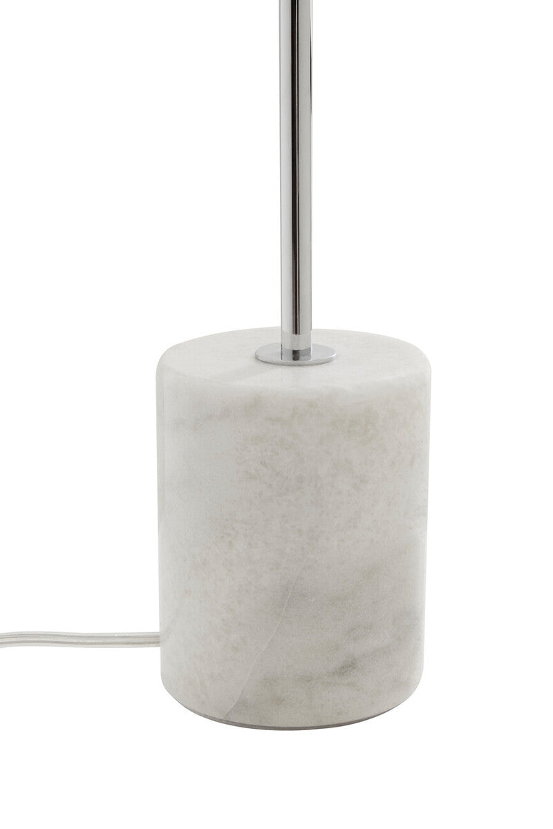 Chrome Finish Table Lamp with Chrome Stem