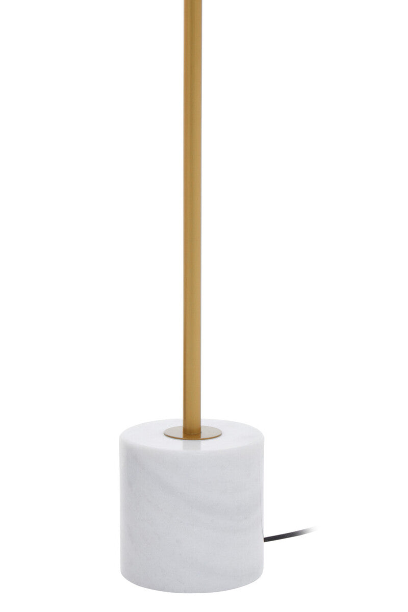 Two Light Gold Finish Floor Lamp