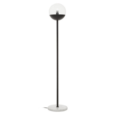 Black Finish Metal Floor Lamp